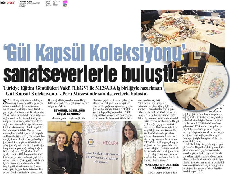 `Gül Kapsül Koleksiyonu` sanatseverlerle bulustu