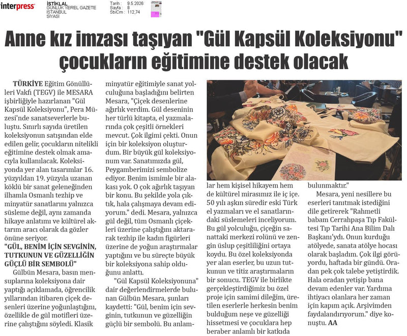 Türkiye Eğitim Gönüllüleri Vakfı (TEGV) ile MESARA işbirliğiyle hazırlanan 