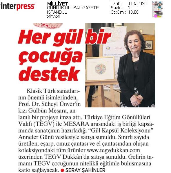 Her gül bir çocuğa destek