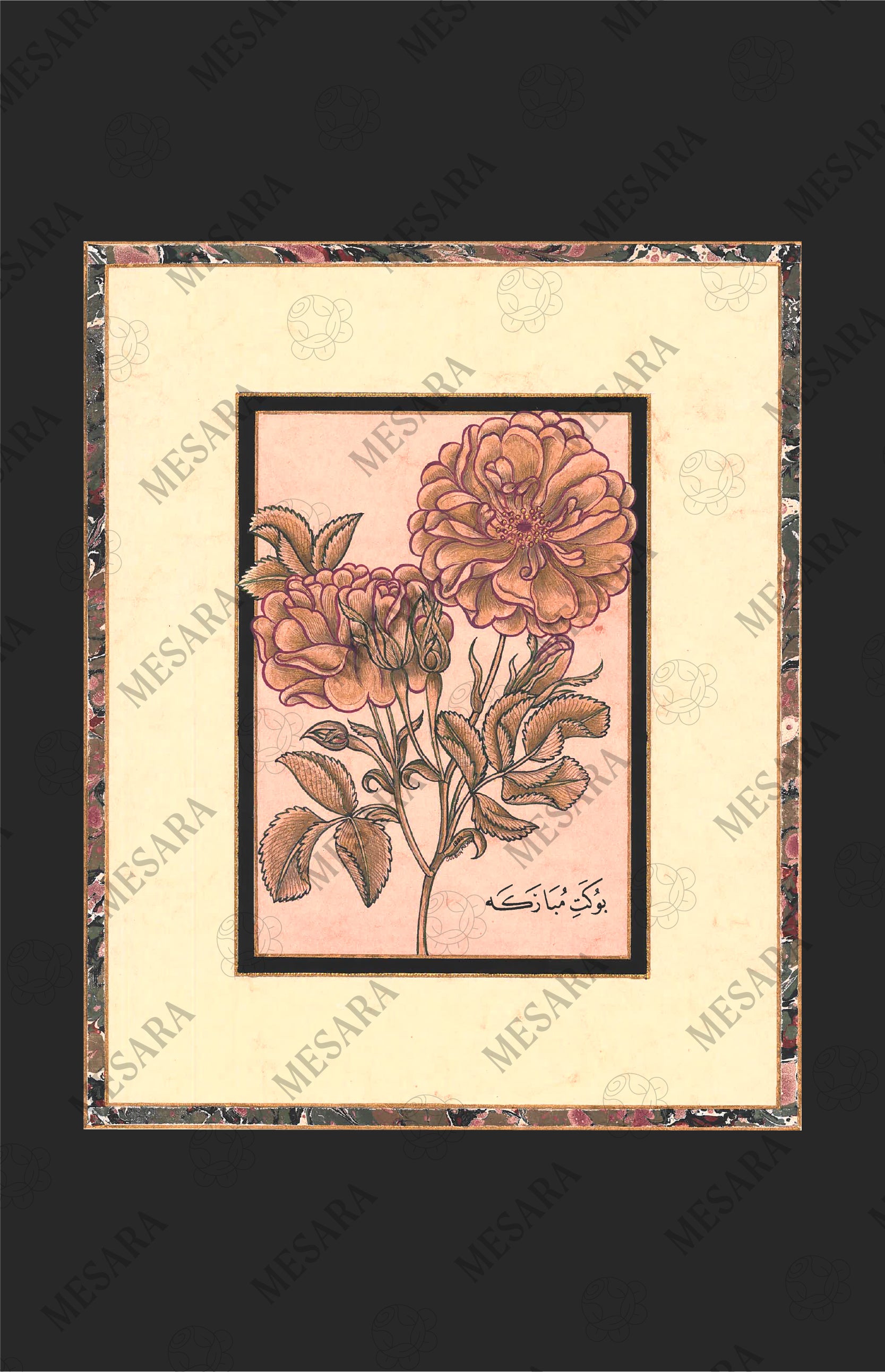 A Study of Gold Roses 'Buket-i Mubareke'