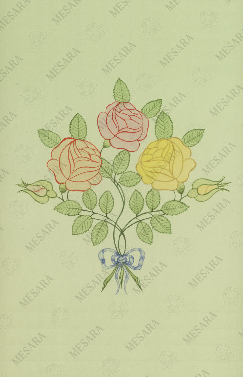 A Study of Three Colorful Roses