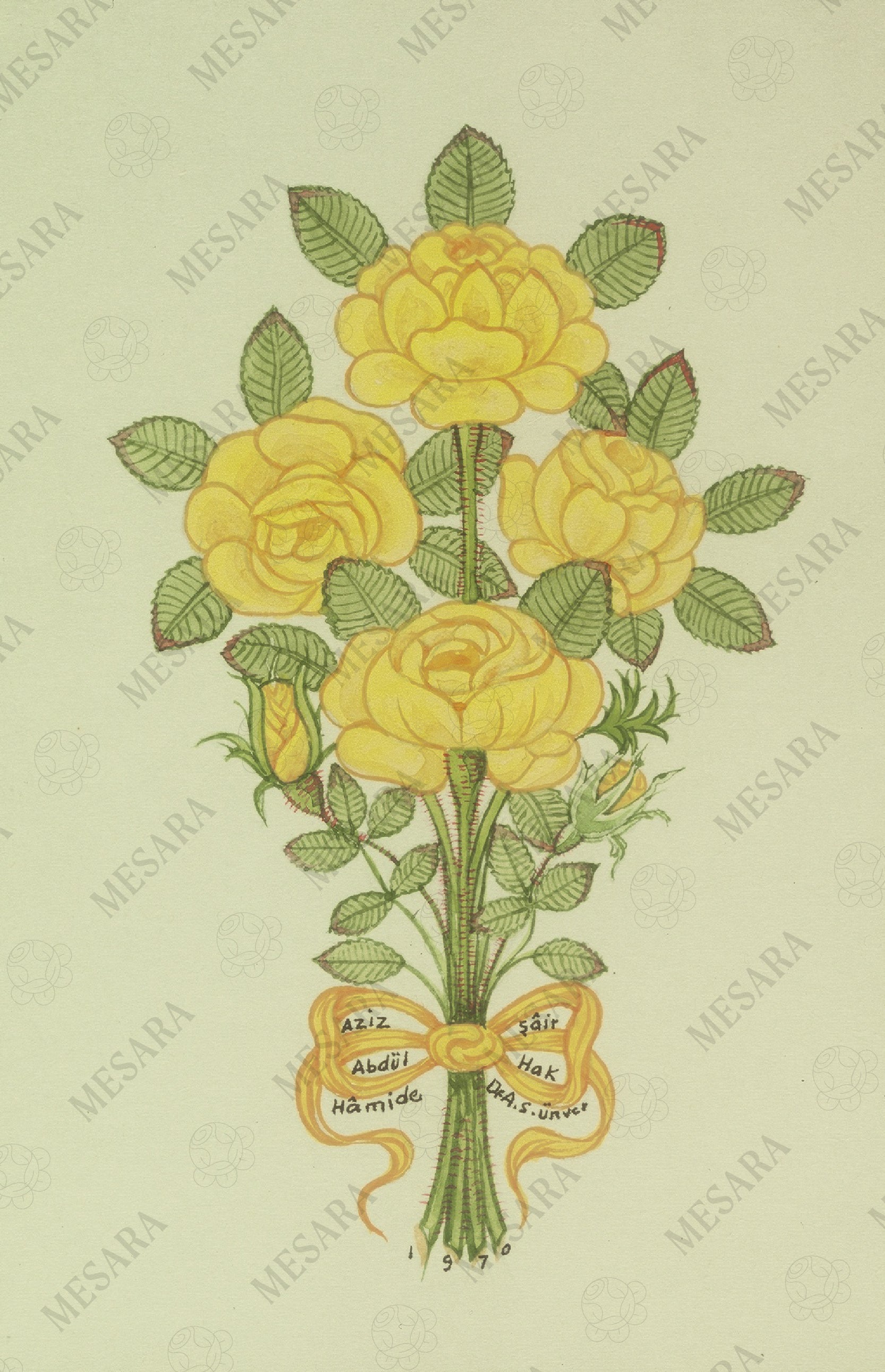 A Collection of Yellow Roses