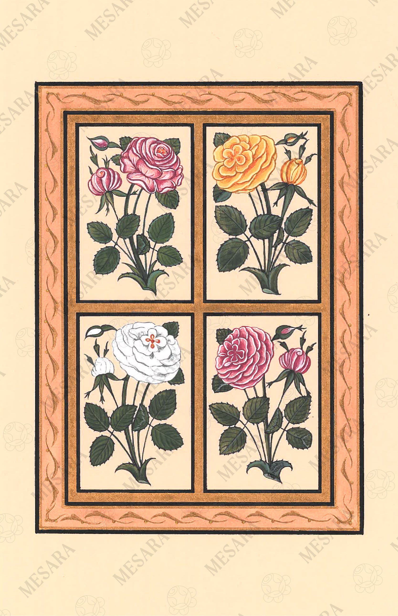 A Study of 18th Century Rose Designs